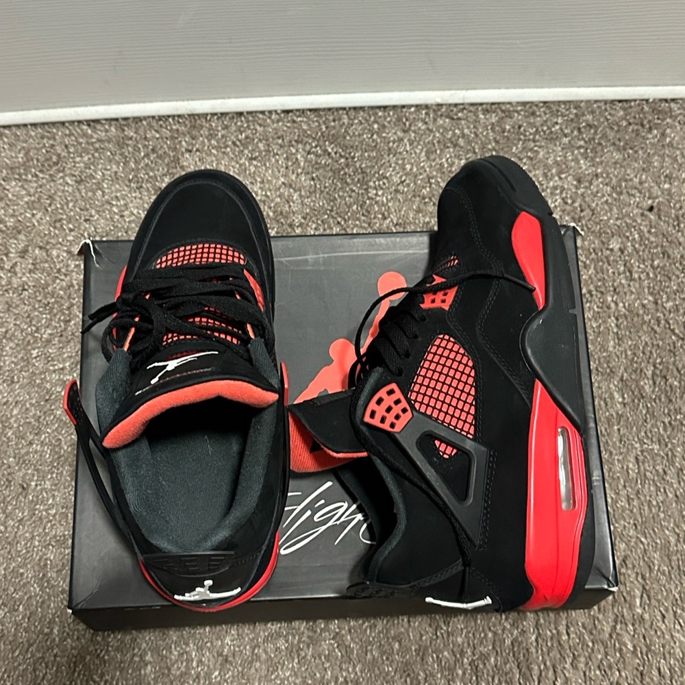 Jordan Black and Red Men's Sneakers